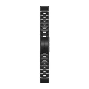 GRM Watch Band QuickFit 22 Vented Titanium Bracelet With Carbon Grey DLC Coating