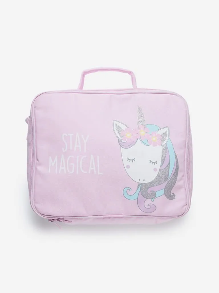 HOP Baby Pink Unicorn Design Changing Bag