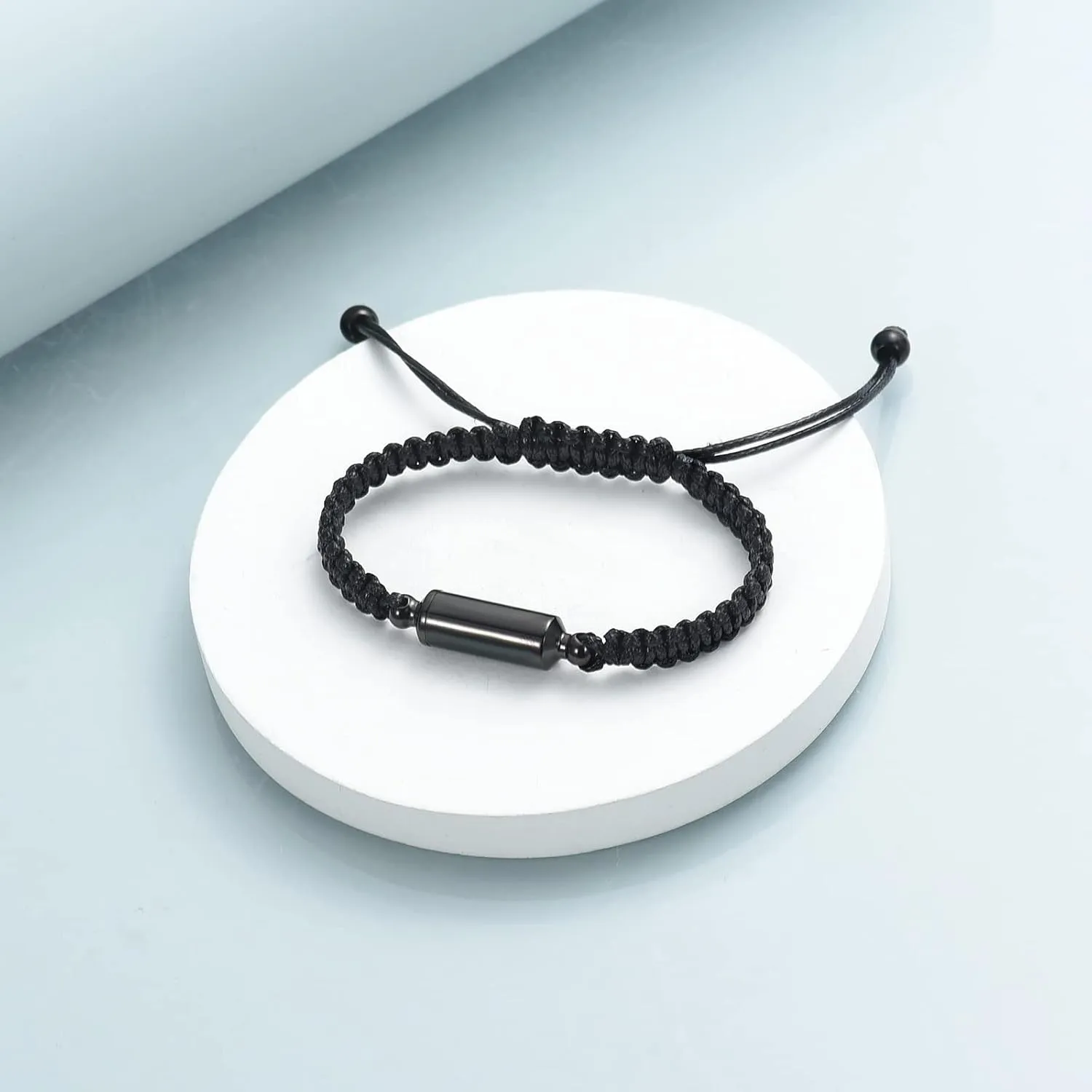 Imrsanl Stainless Steel Cremation Jewelry Urn Bracelet for Ashes - Cylinder Urn Bangles for Human Ashes - Memorial Ashes Keepsake Jewelry for Men Women