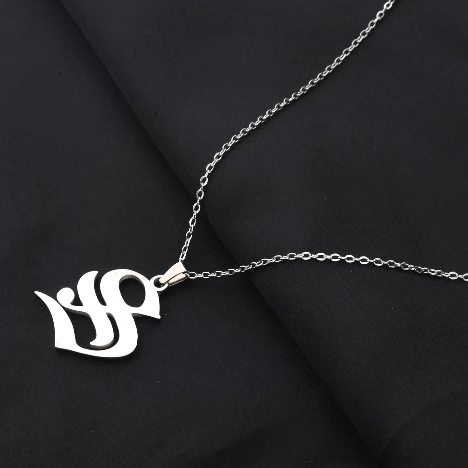 Initial Necklace and Pendant - Large Letter Jewelry Name Necklaces for Women and Men
