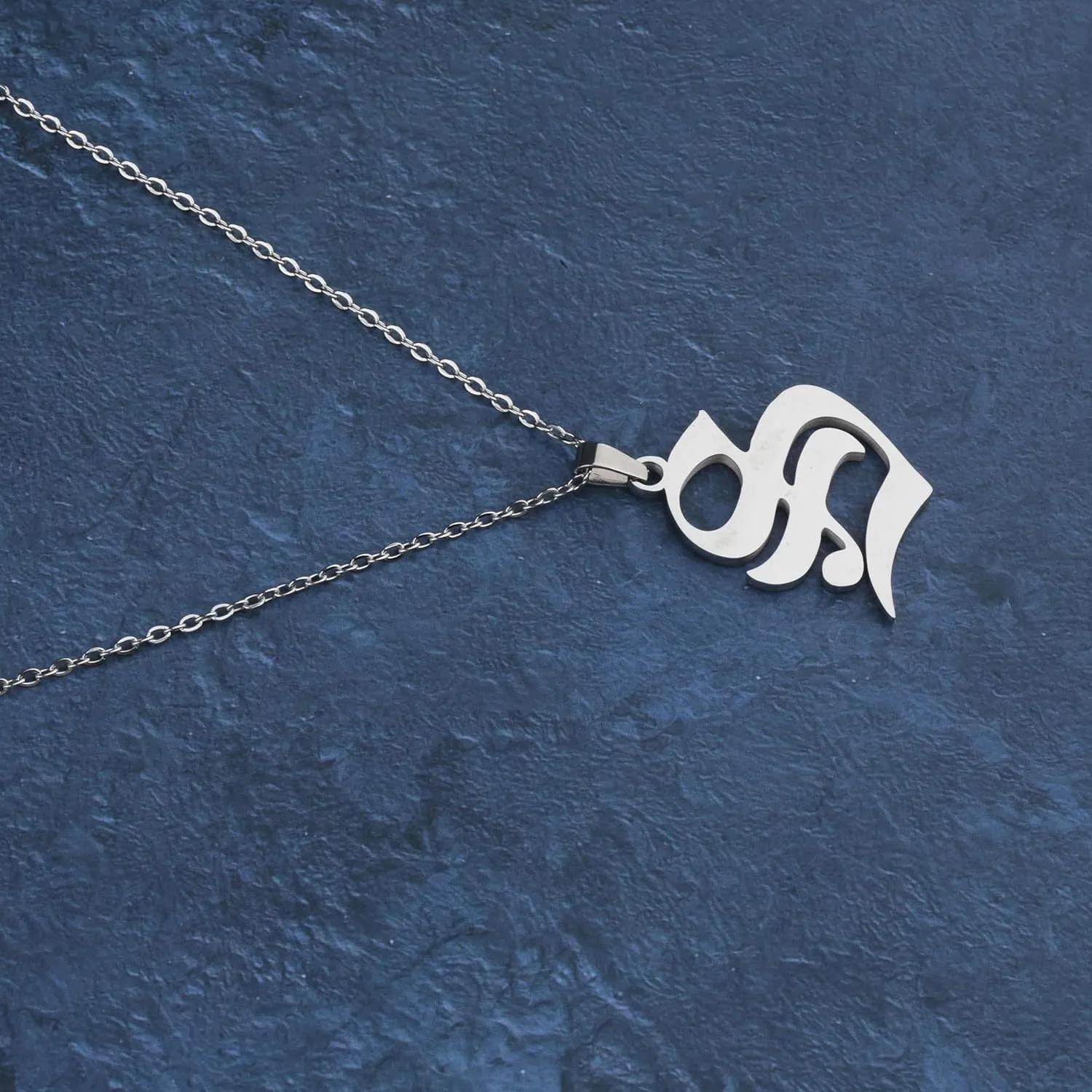 Initial Necklace and Pendant - Large Letter Jewelry Name Necklaces for Women and Men