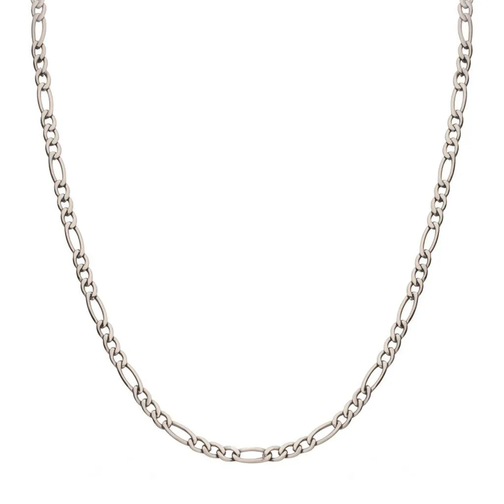 INOX 4.7mm 20 Inch Titanium Figaro Chain