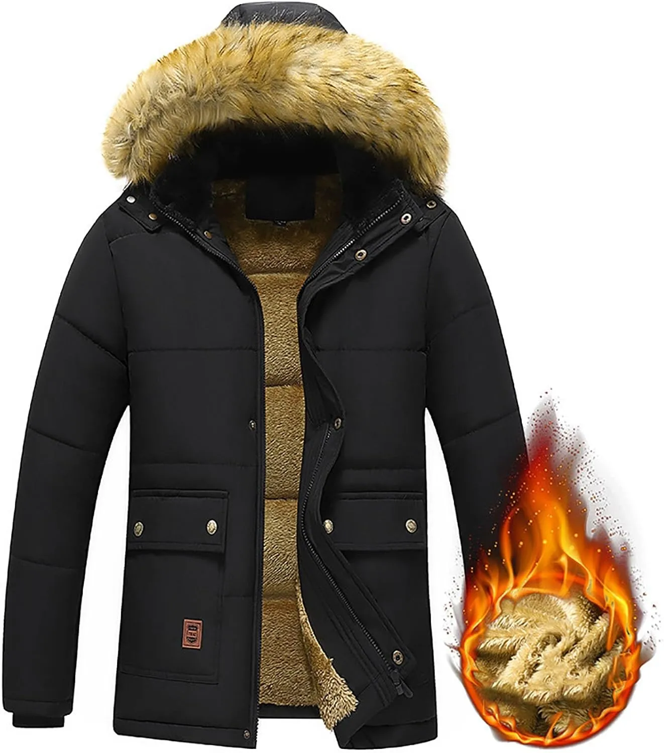 Jackets for Men Lightweight Classic Fleece Jacket Coat Comfortable Leisure Jacket Active Jacket Stylish Golf Jackets