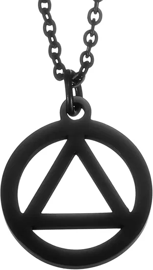 Kivosliviz Aa Necklace Gift for Women Men Woman Necklaces Narcotics Alcoholics Anonymous Necklace