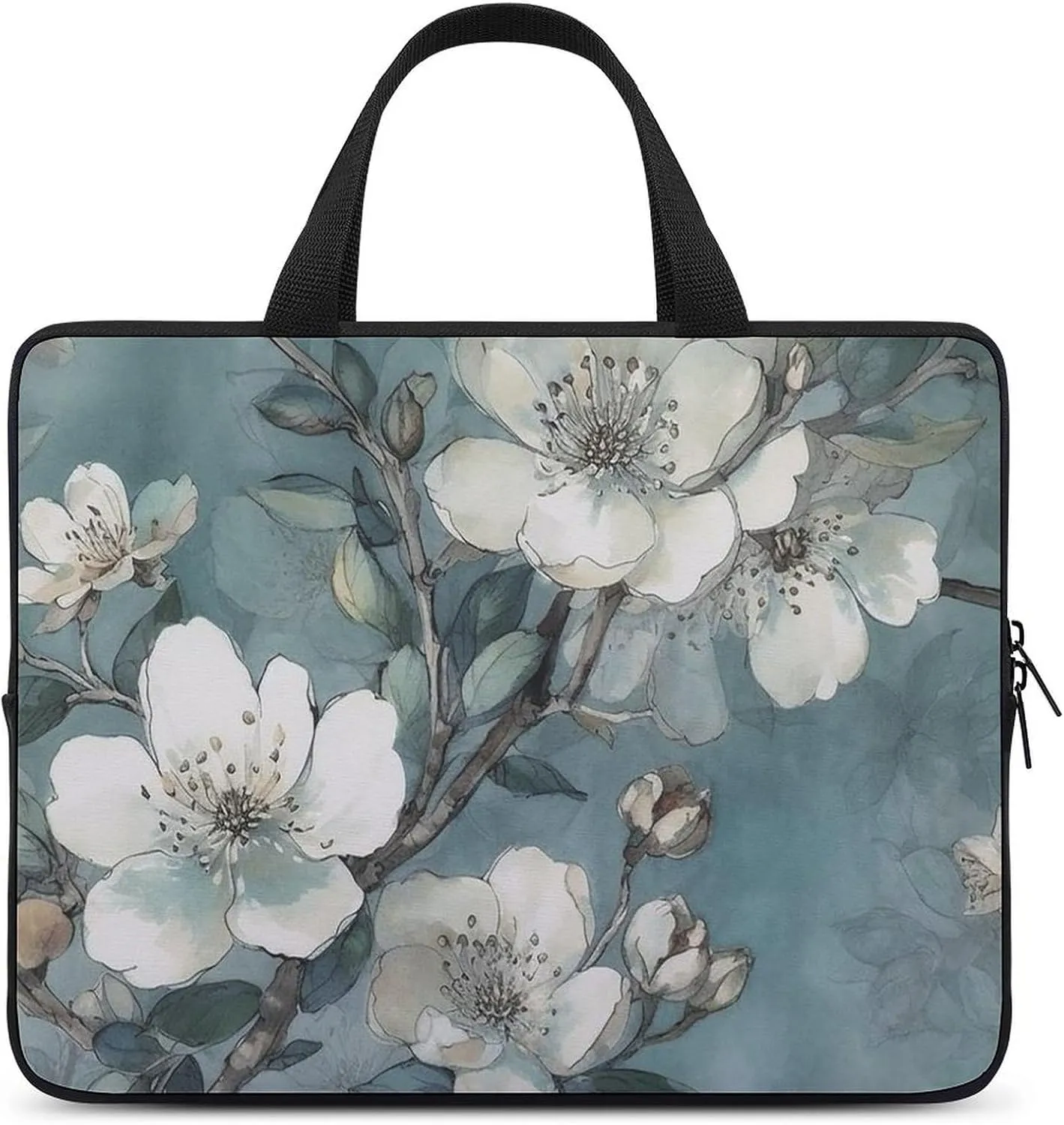 Laptop Shoulder Bag Laptop Bag Computer Bag Graceful Lines Messenger Bag for Unisex