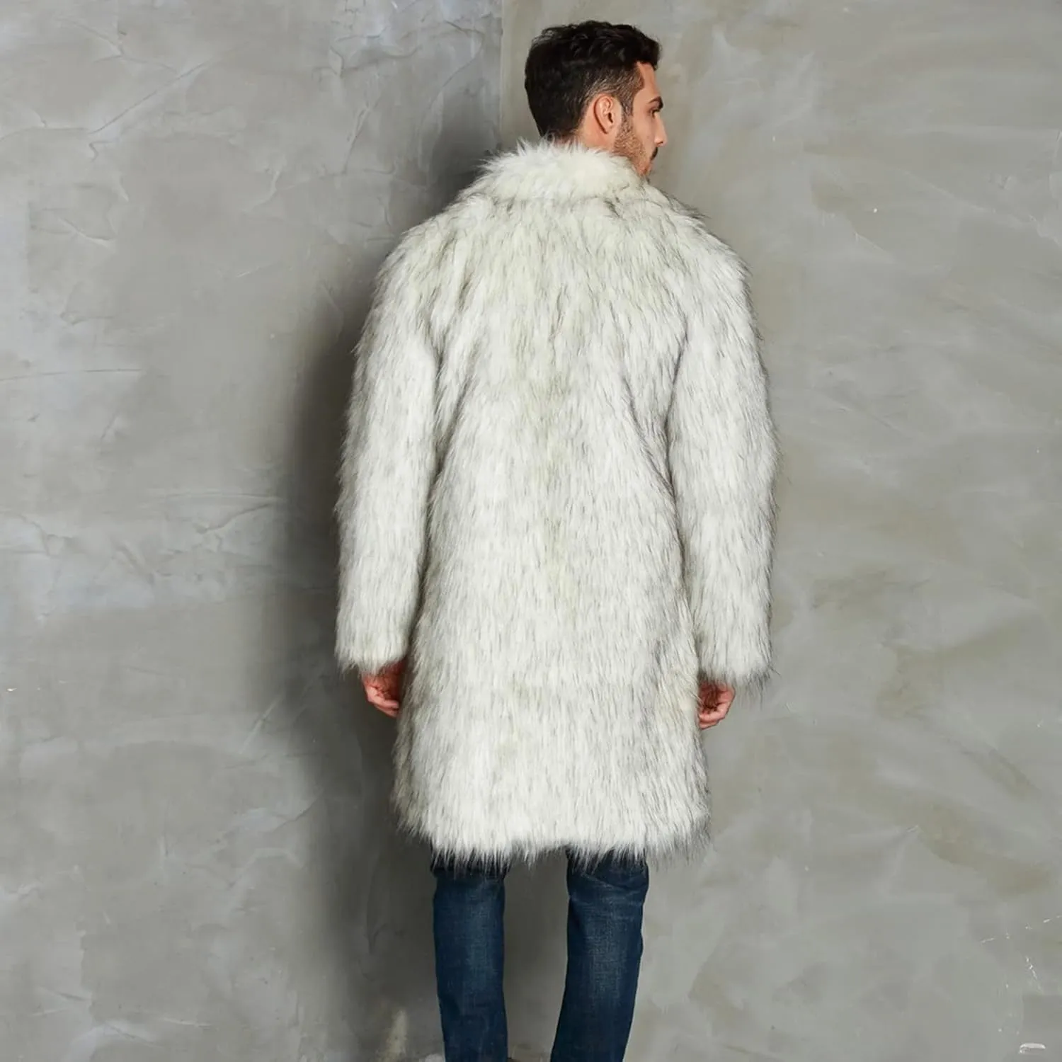 LCMTWX Men's Winter Thickened Warm Coats Stand Collar Knitted Splice Sweater Coat Casual Cardigan Stylish Mens Winter