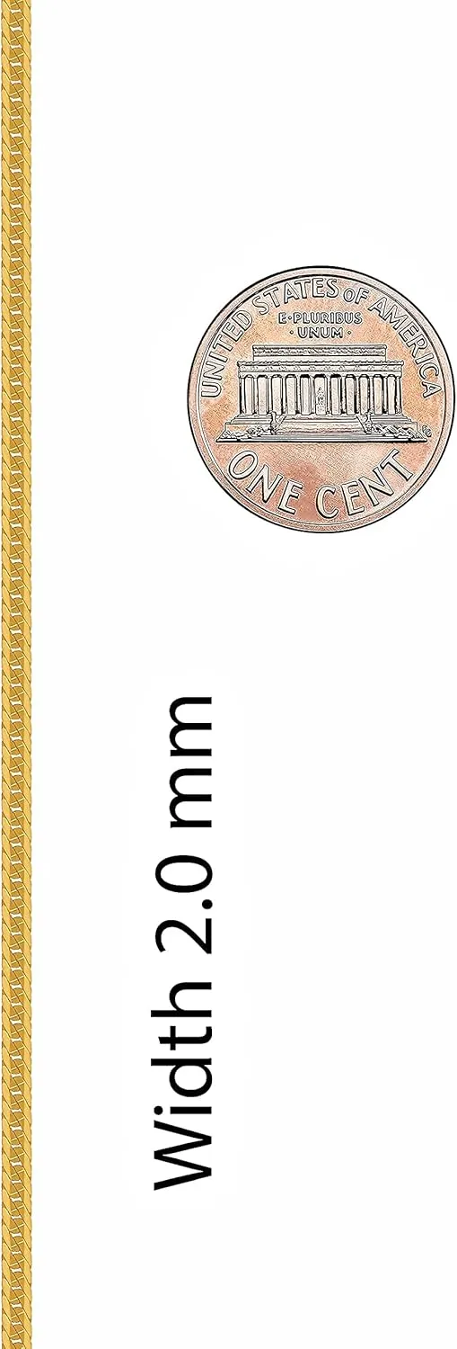 LIFETIME JEWELRY Crushed Herringbone Chain Necklaces for Women and Men 24k Gold Plated