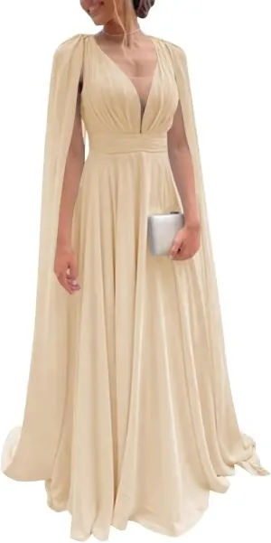 Long Bridesmaid Dresses for Wedding Chiffon Wedding Guest Dresses for Women A Line Formal Evening Party Gowns