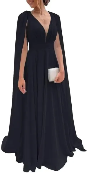 Long Bridesmaid Dresses for Wedding Chiffon Wedding Guest Dresses for Women A Line Formal Evening Party Gowns