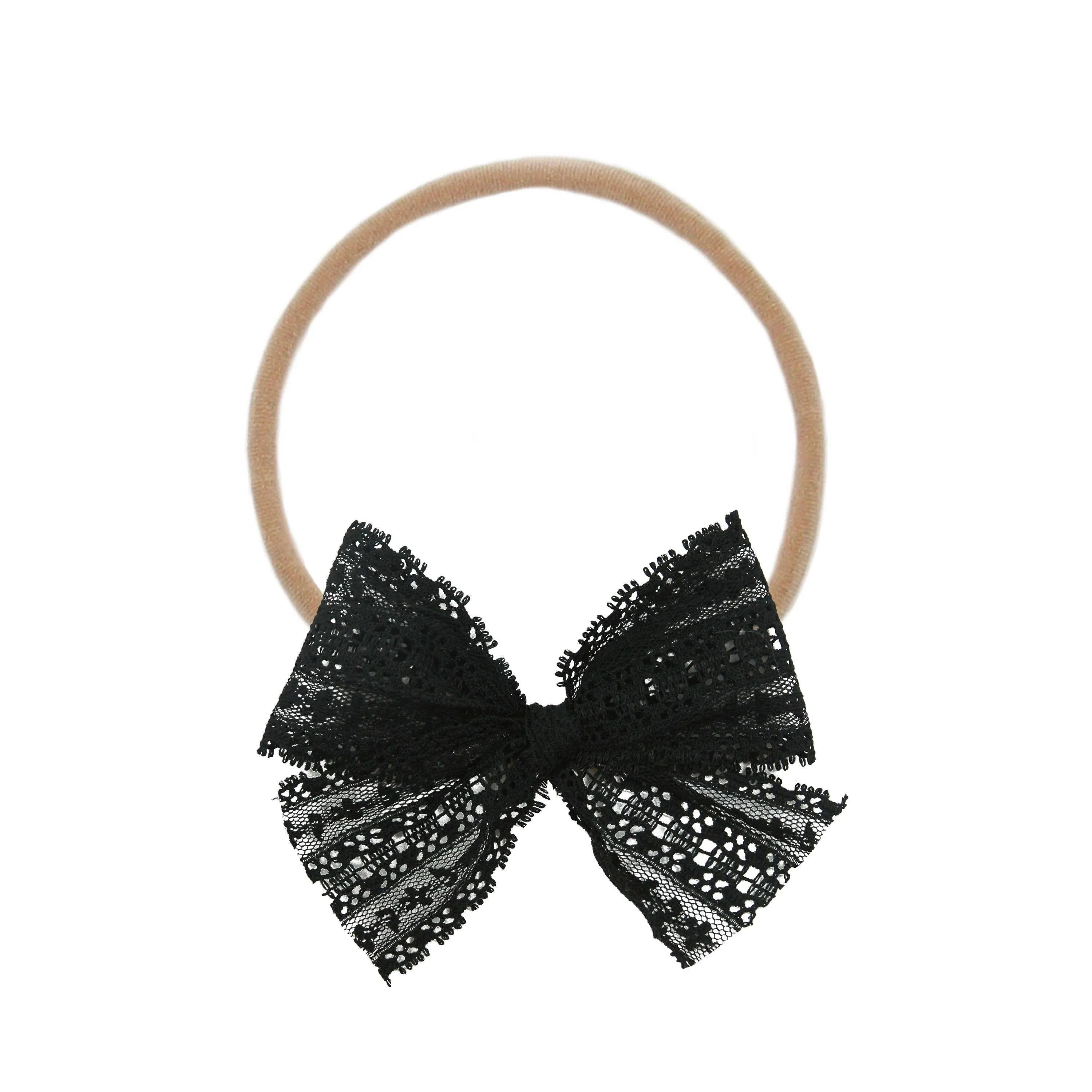 Lou Lou & Company - Lace Bow - Black Lace