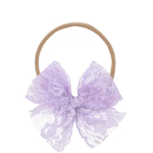 Lou Lou & Company - Lace Bow - Lilac
