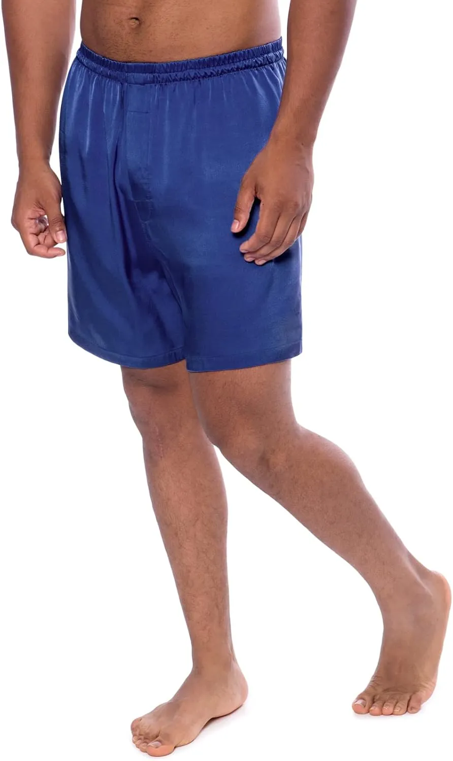 Men's 100% Organic Mulberry Silk Boxer Shorts - Luxury Underwear Breathable and Comfortable (Country Club)