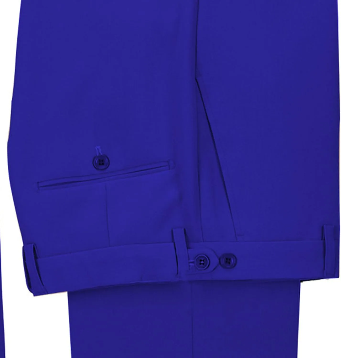 Men's 2 Piece Suit with Metal Clasp Slim Fit Suit Stylish Business Pants Casual Wedding Grooms Tuxedo Suit