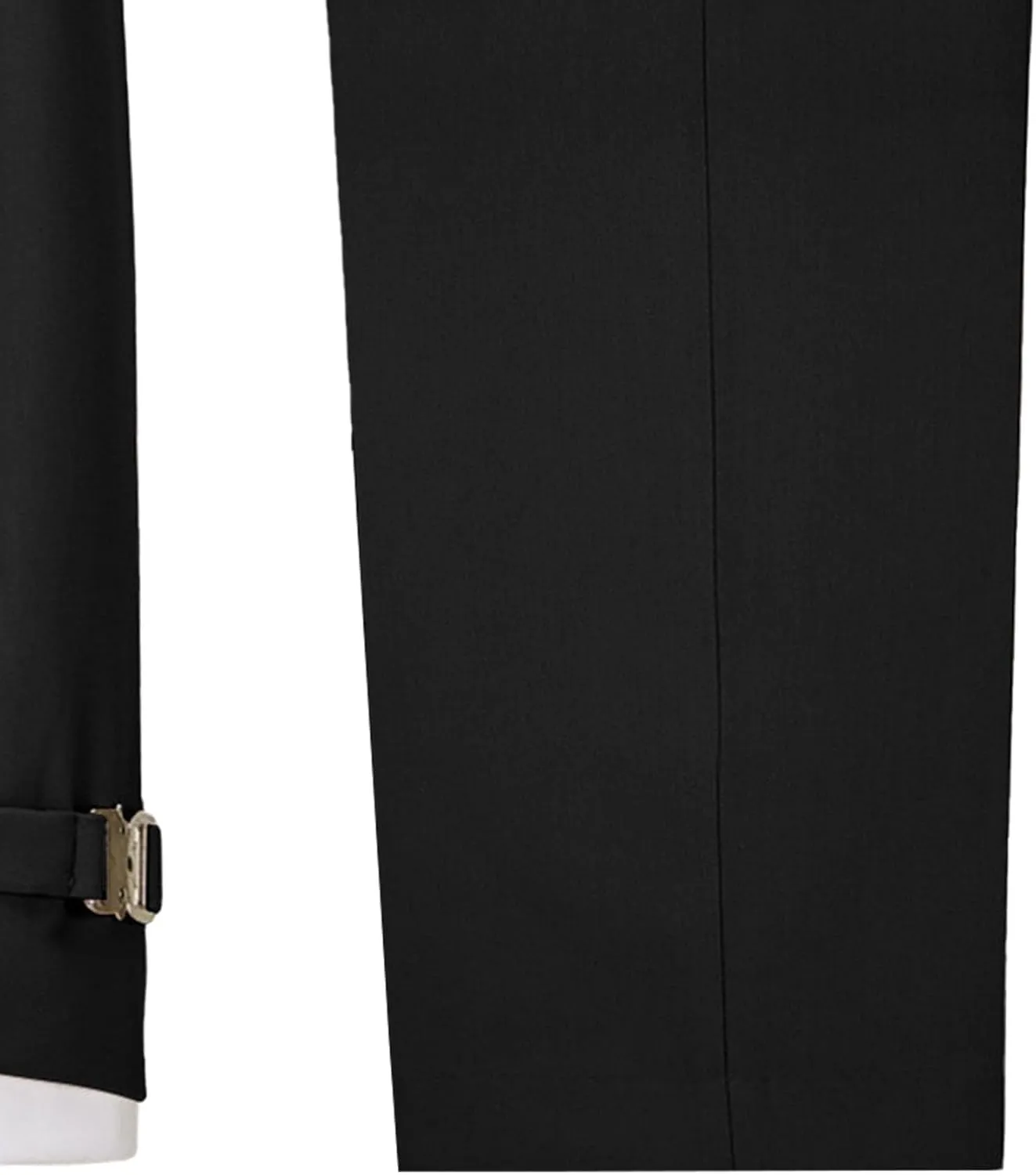 Men's 2 Piece Suit with Metal Clasp Slim Fit Suit Stylish Business Pants Casual Wedding Grooms Tuxedo Suit
