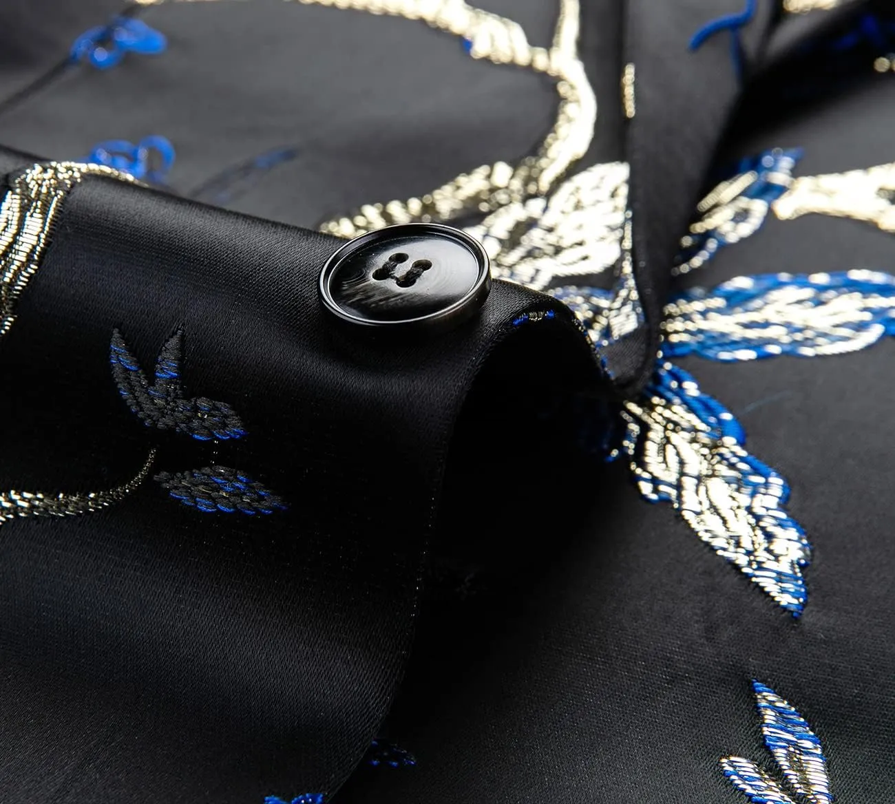 Mens Floral Suit Jacket Jacquard Paisley Luxury One Button Slim Fitted Business Wedding Tuxedo Suit Blazer Jacket