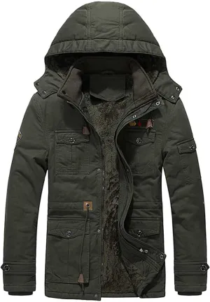 Mens Jackets Lightweight Jackets Fleece Thickened Tactical Rain Jackets Fleece Lined Coat Shell Jacket for Hiking Travel