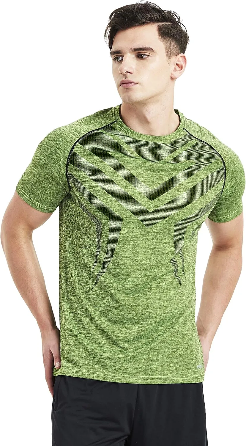 Mens Running Dry Fit T-Shirt Athletic Outdoor Short Sleeve Comfortable Sports Top