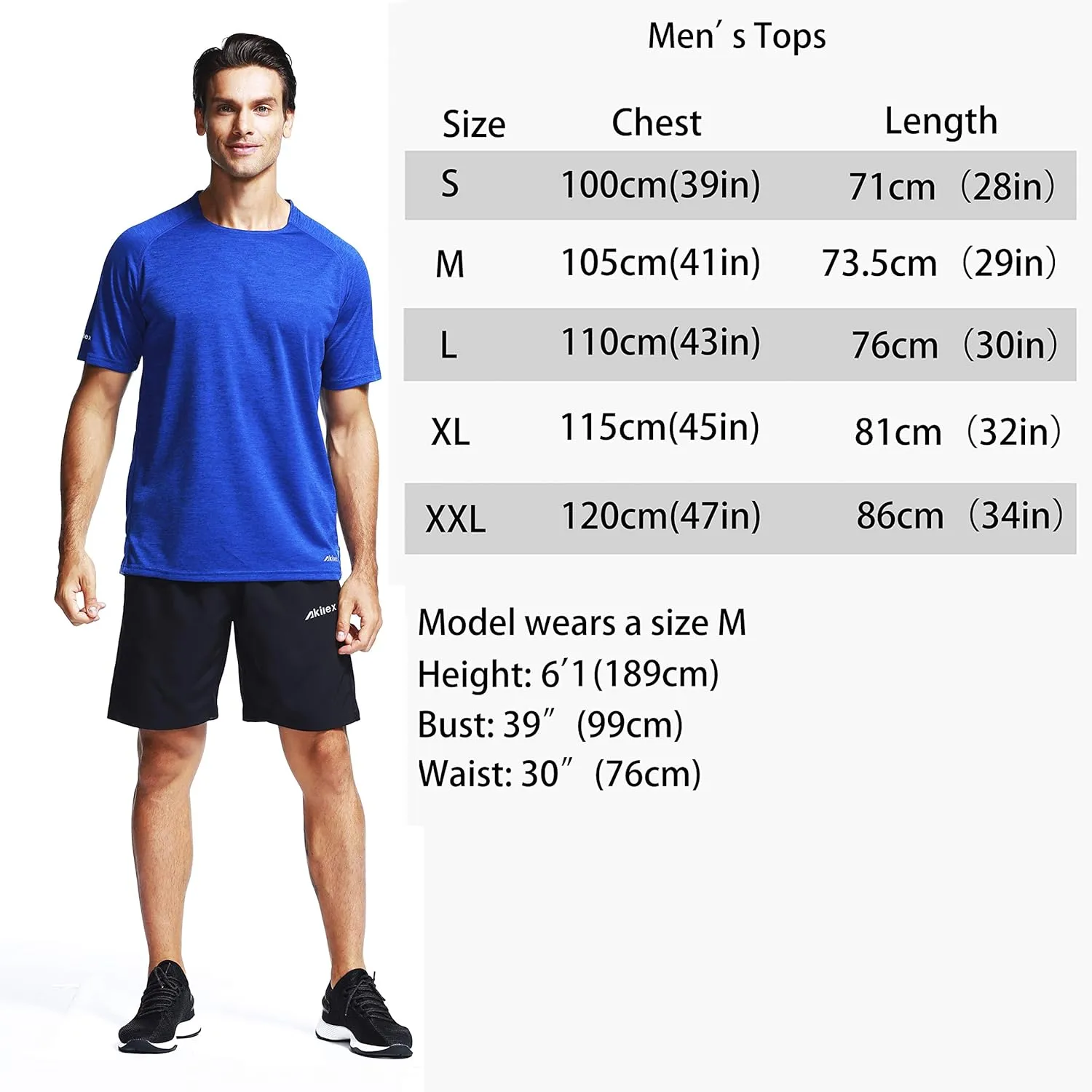 Mens Running Dry Fit T-Shirt Athletic Outdoor Short Sleeve Comfortable Sports Top