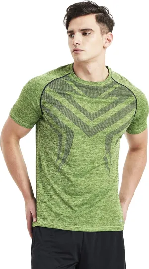 Mens Running Dry Fit T-Shirt Athletic Outdoor Short Sleeve Comfortable Sports Top