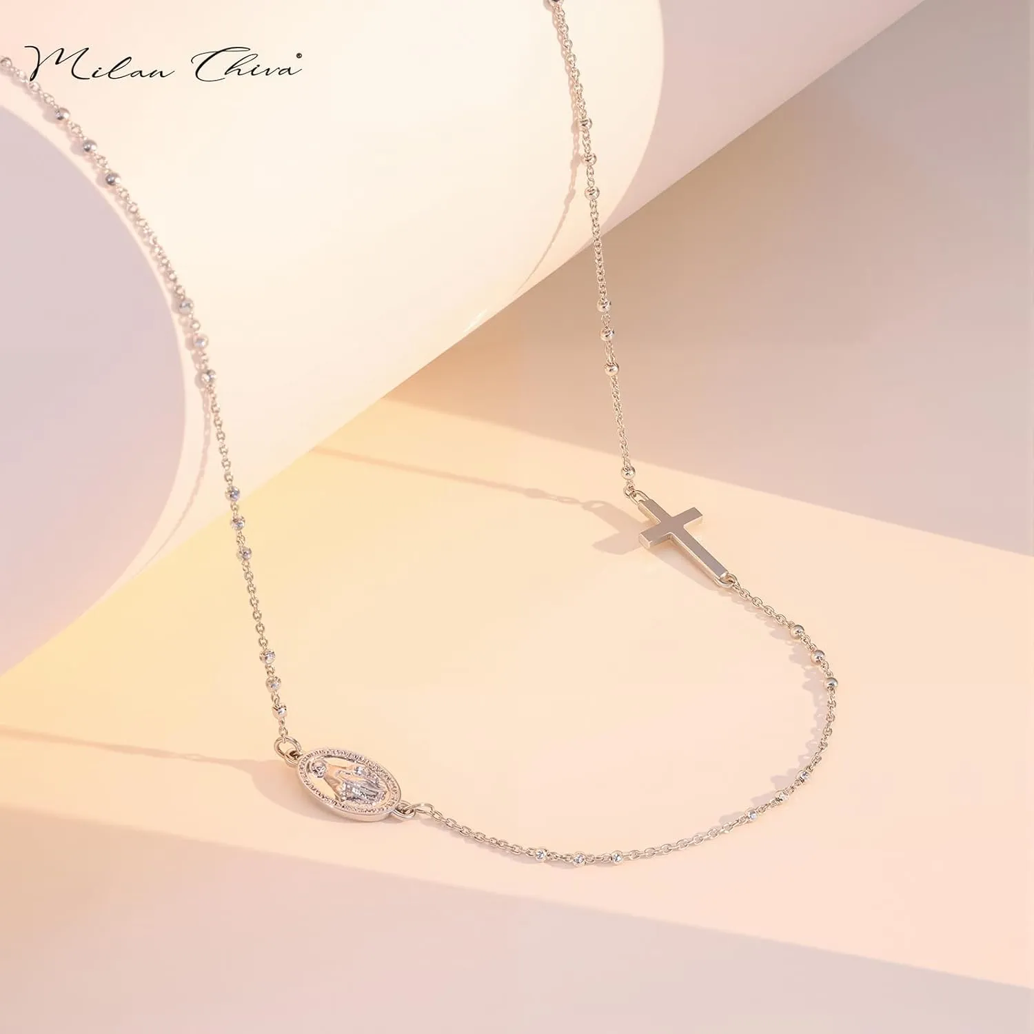 Milan Chiva Gold Necklaces for Women 14K Gold Plated Chain Lightweight Dainty Jewelry