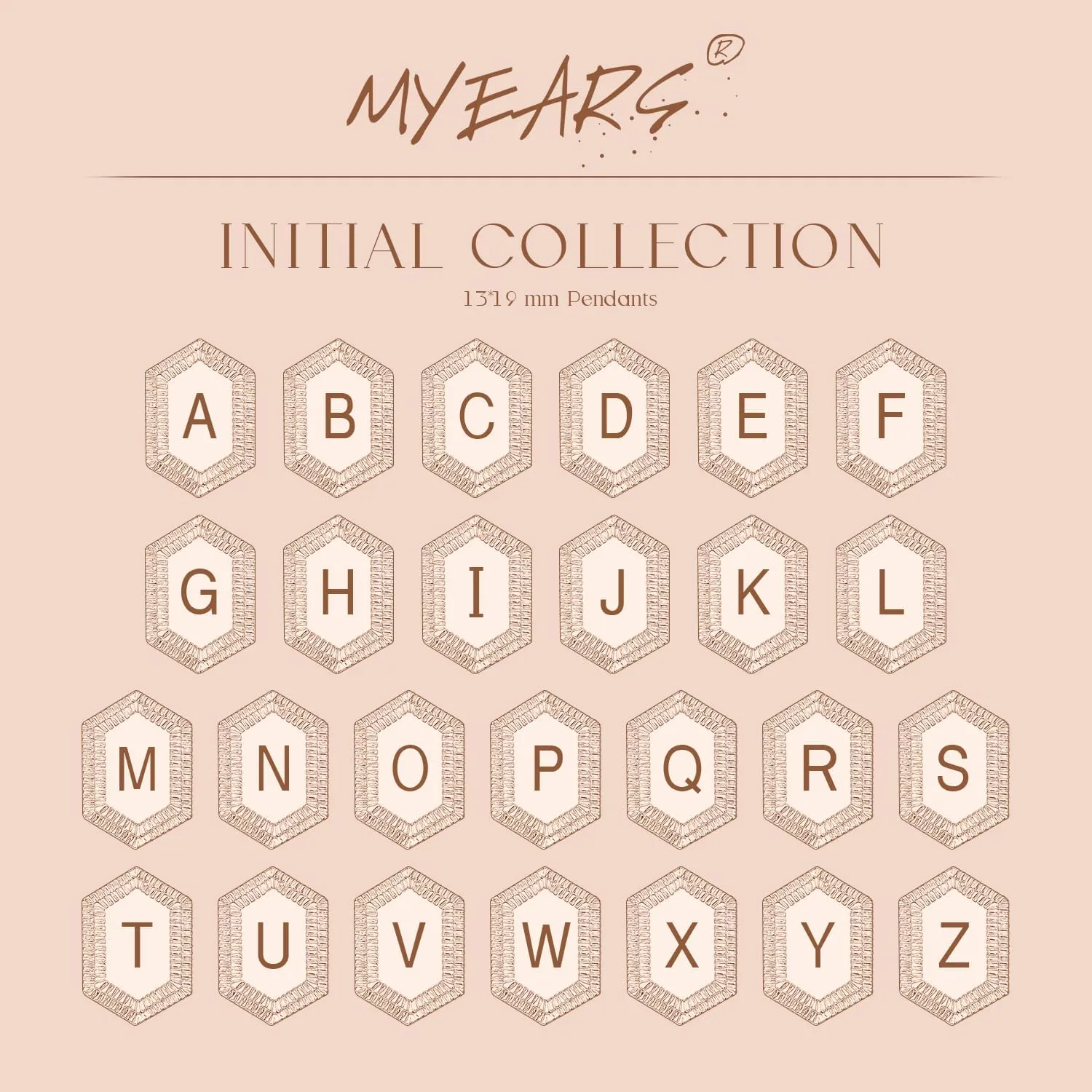 MYEARS Women Layered Necklace Gold Italian Snake Chain Choker Initial Hexagon Halo Radiant Pendant 14K Gold Plated Simple Dainty Paperclip Everyday Trendy Jewelry Letter A-Z