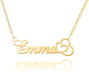 Name Necklace Personalized Custom Name Plate Necklaces Letter Necklace Customizable Gift for Women Girls