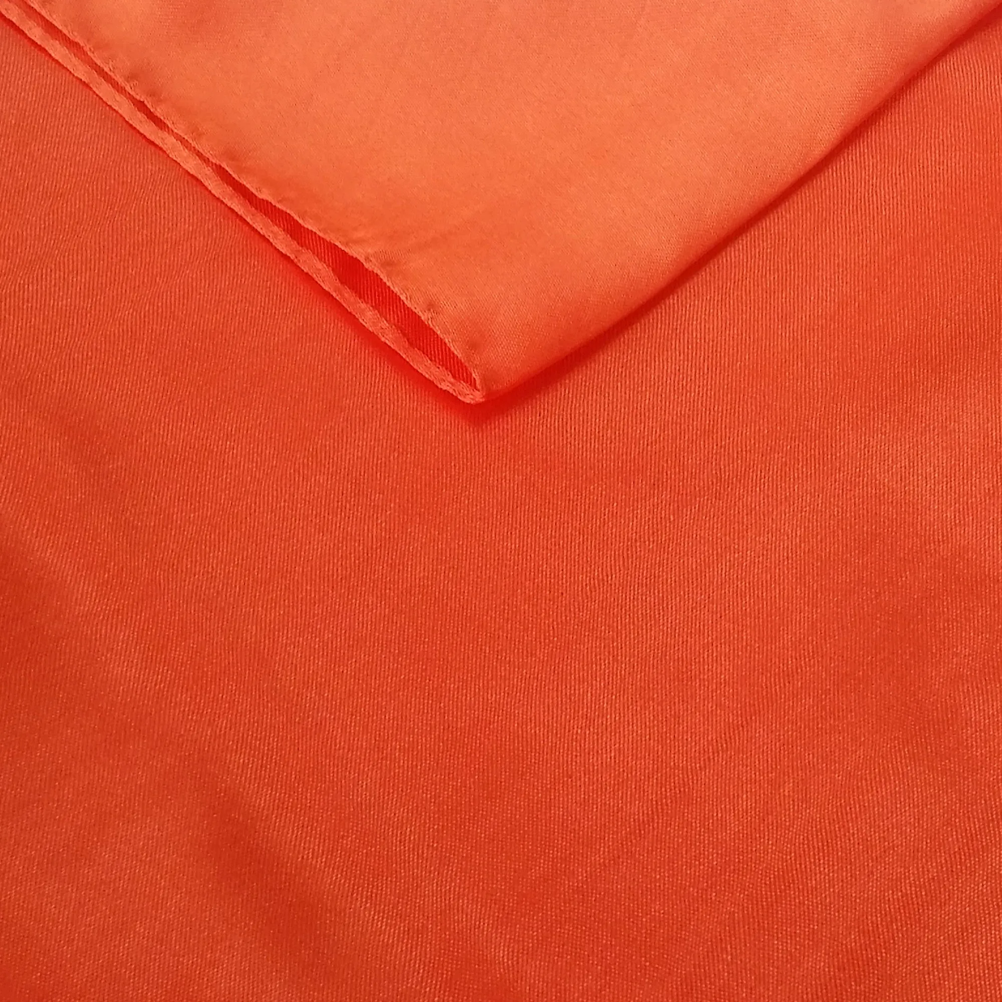 Orange Satin Chair Sash