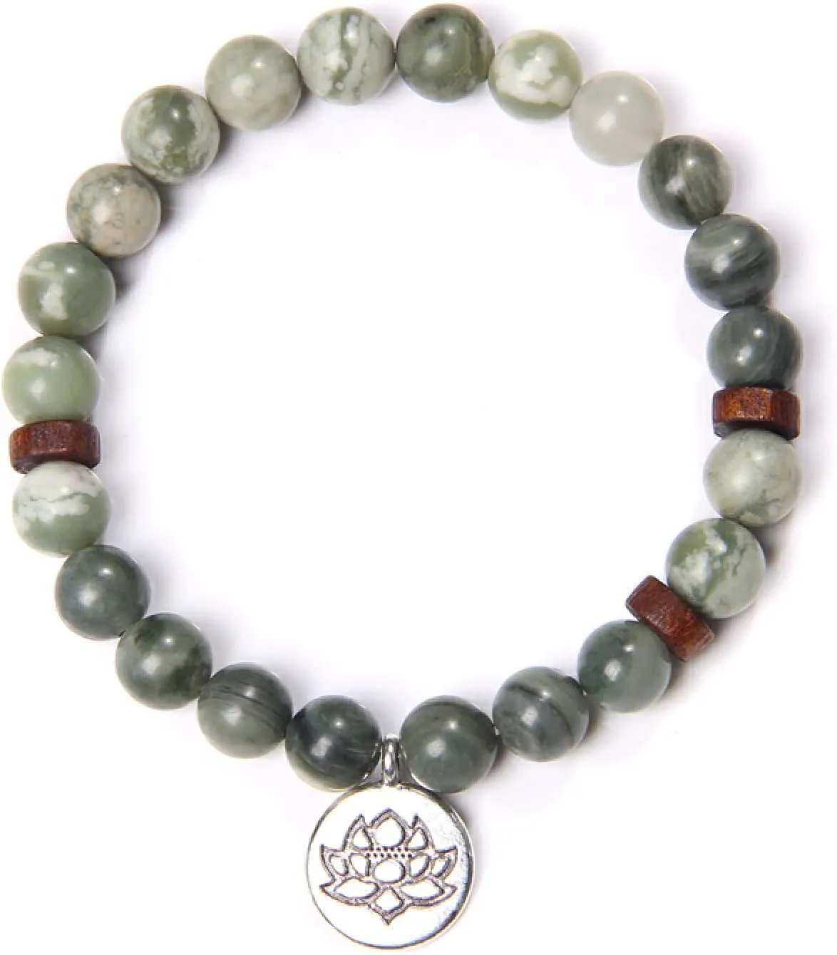Pink Quartzs Lotus Bracelet Buddhism Women Men Prayer Blessing Natural Stone Strand Beads Medetation Bracelets&Bangles