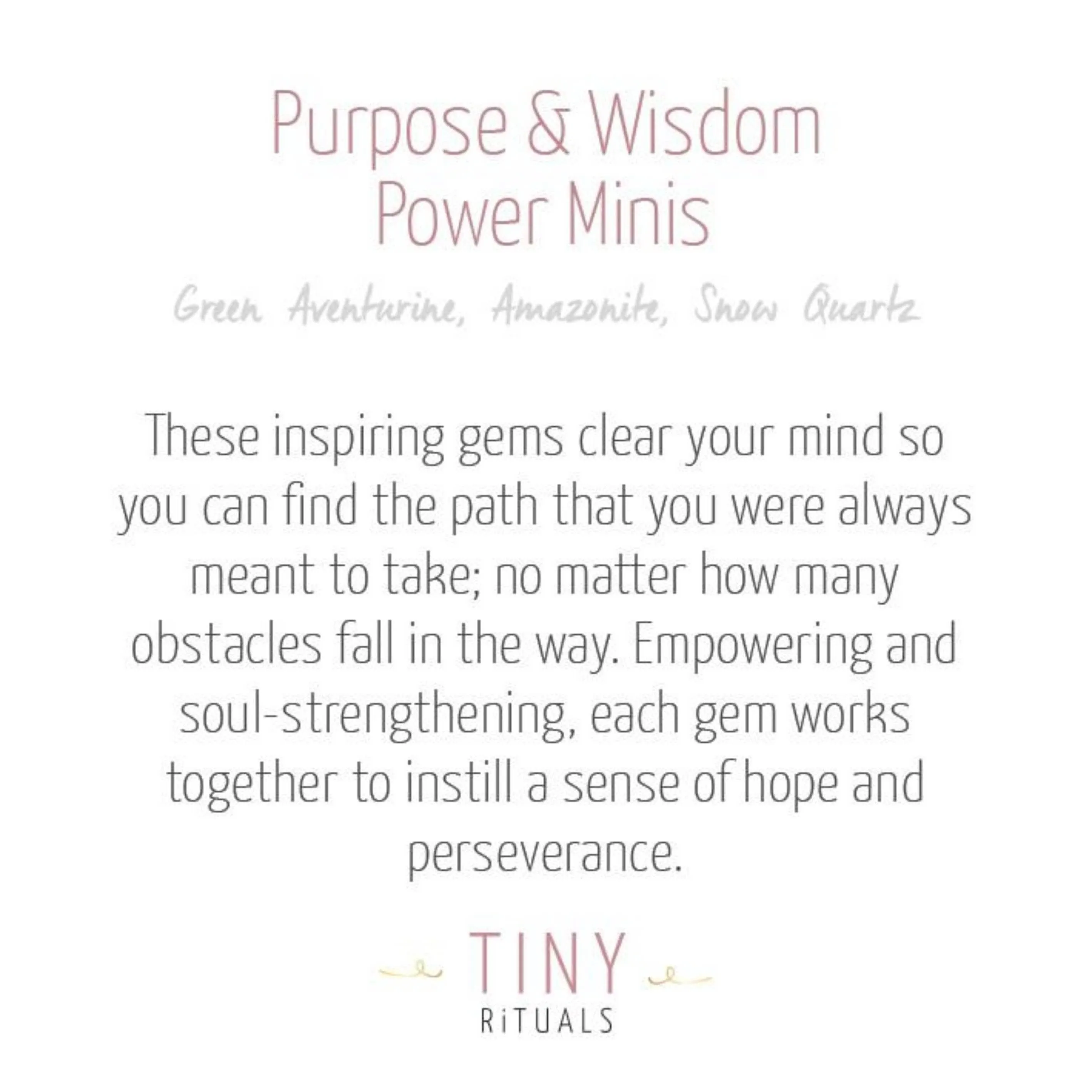 Purpose & Wisdom Pack by Tiny Rituals