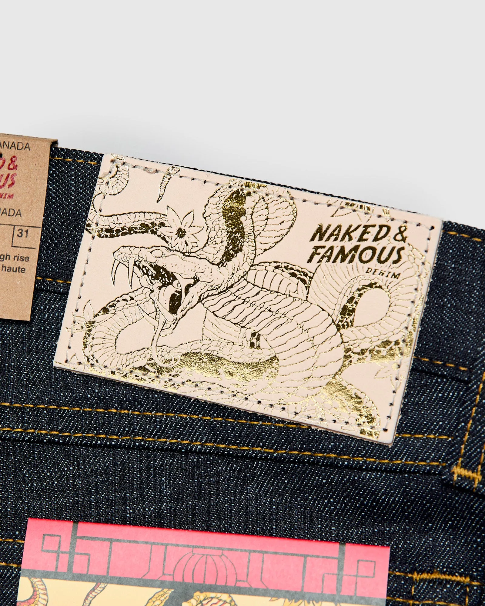 "Chinese New Year Snake" 12.5oz Selvedge Denim - True Guy Fit
