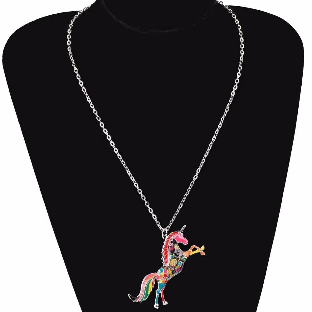 Rainbow Unicorn Necklace