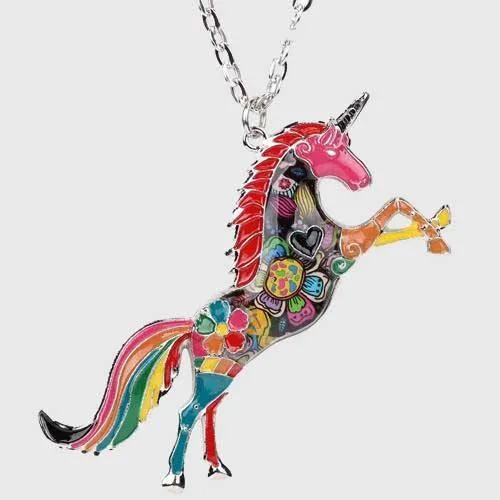 Rainbow Unicorn Necklace