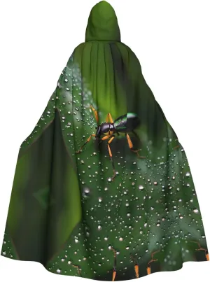 Rainbows Insects Prints Hooded Cloak for Halloween, Role-playing, and Costume Parties - Comfortable and Durable