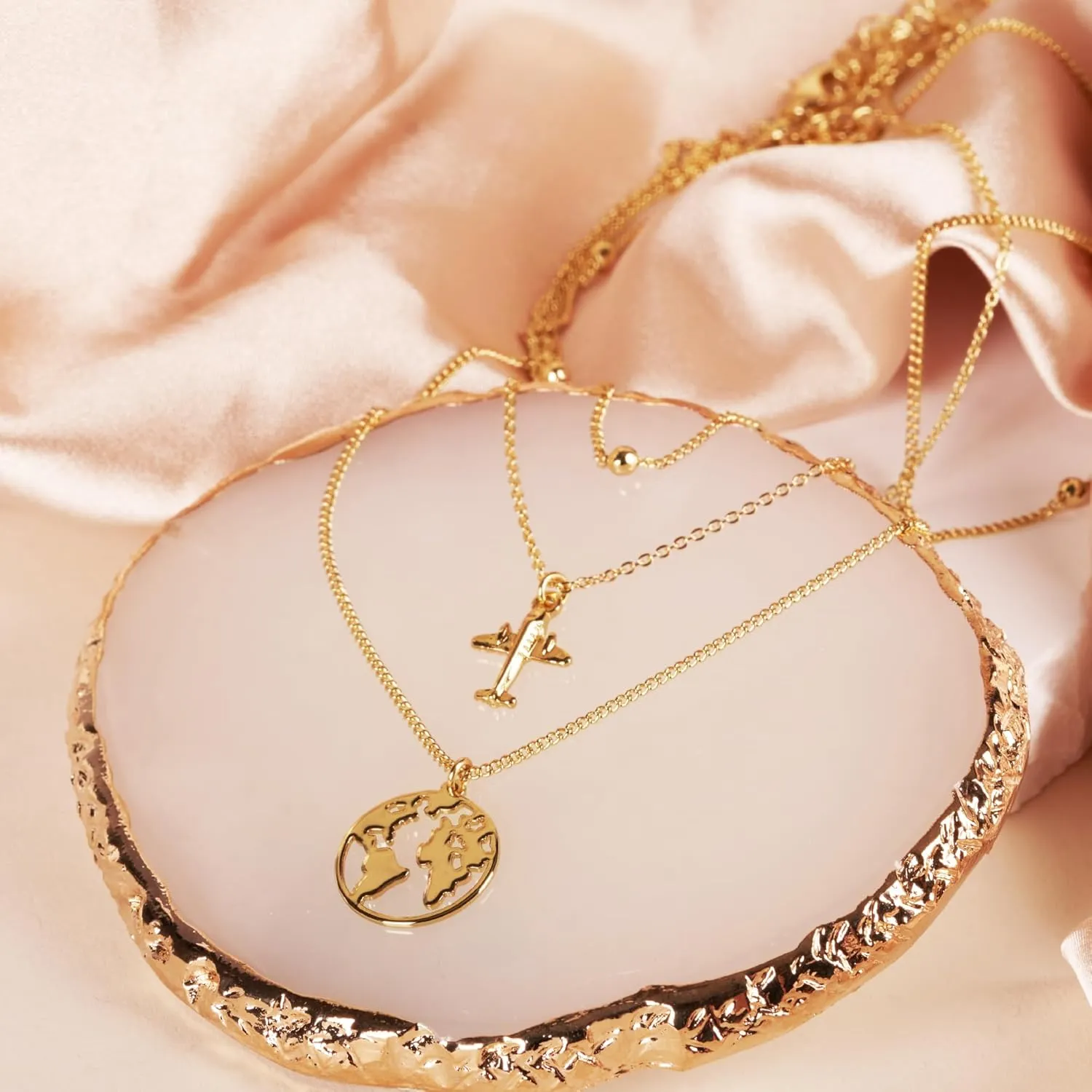 Red by Kiss 14K Gold Plated Glam Necklace, Hypoallergenic Elegance, Chic Daily, Durable & Secure Trendy Jewelry, Lead & Nickel Free Sensitive Skin