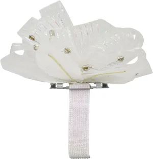 Reliant Ribbon Graceful Lady Deluxe Stripes Corsage Wristlet-6pcs Per Pak Floral Accessories, Iridescent