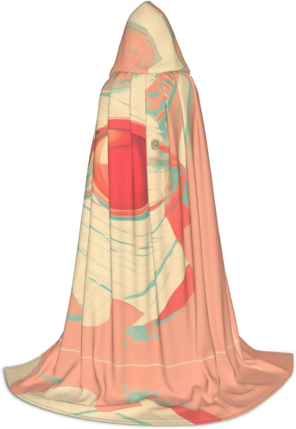 Retro abstract shades Teen Hooded Cloak Cape for Cosplay, Festivals and Costume Parties, Long, Comfortable