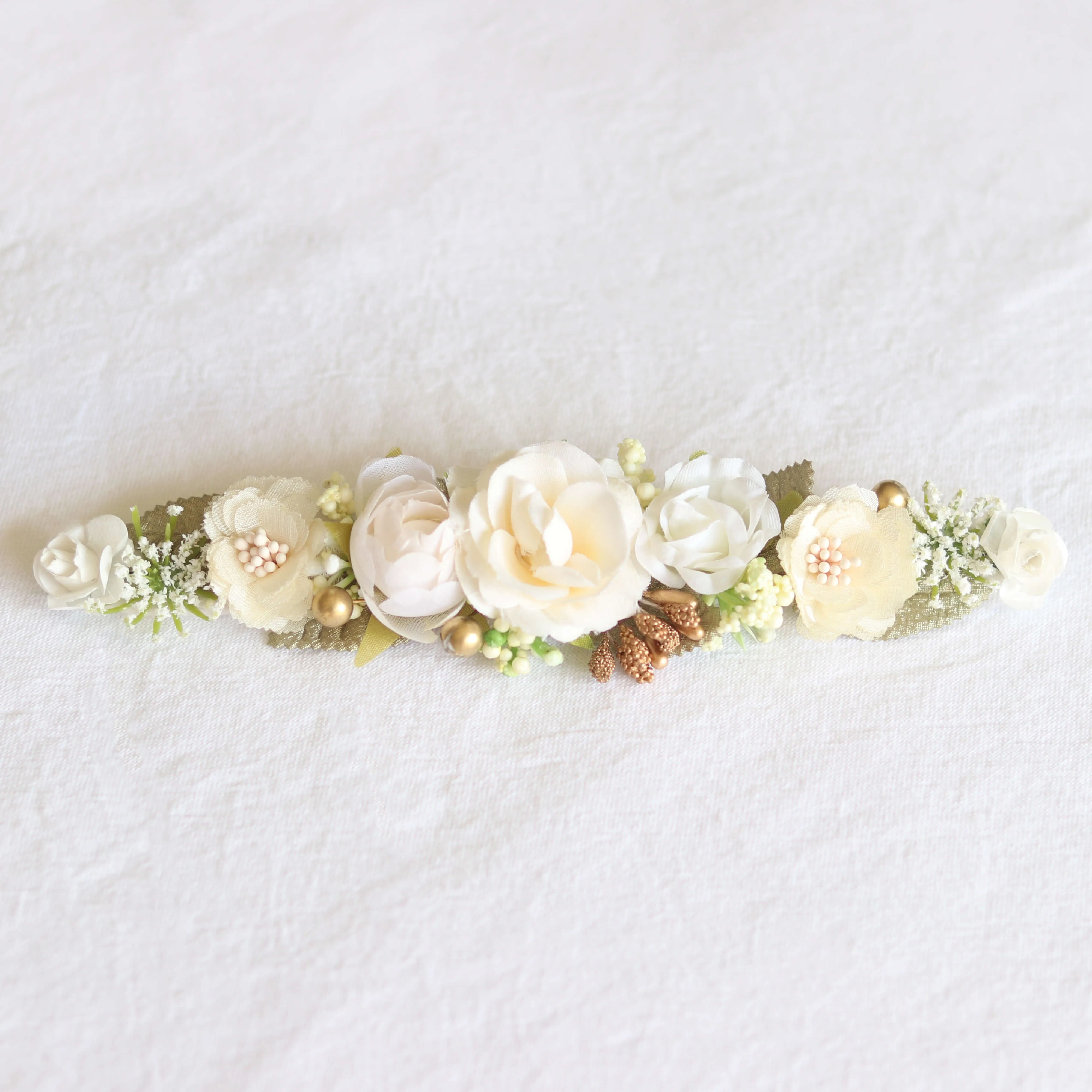Sage baby floral headband