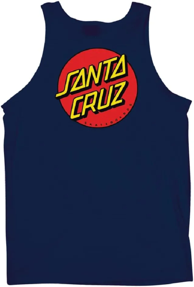 SANTA CRUZ Men's Tank Top Classic Dot Skate Tank Top