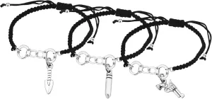 SEIRAA Partner Crime Handcuff Matching Bracelet 3 Group of Friends Gift Best Friends Bracelet Set Friendship Bracelets