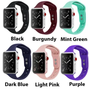 Silicone Slim Apple Watch Bands