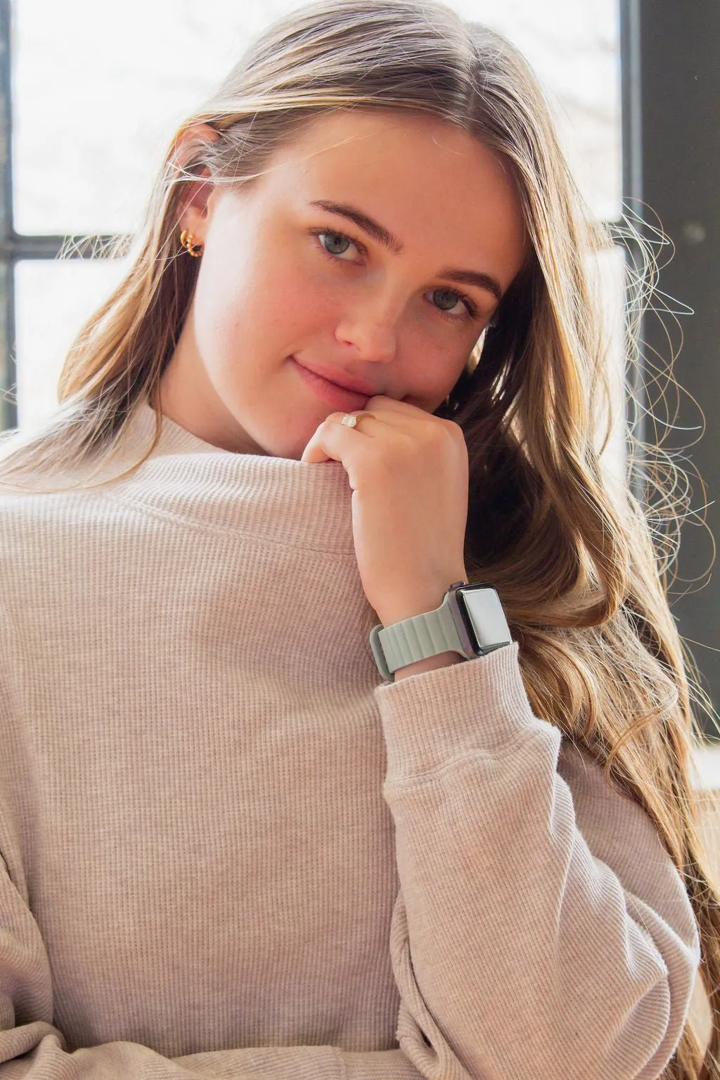 Soft Sage Magnetic Loop Watch Band