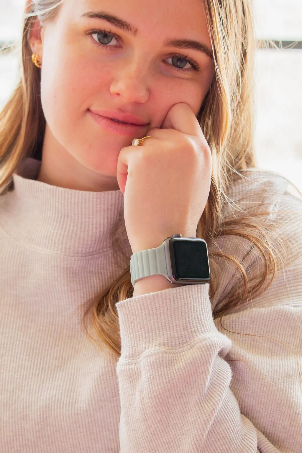 Soft Sage Magnetic Loop Watch Band
