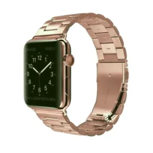 Stainless Steel Metal Band for Apple Watch 45mm - Rose Gold