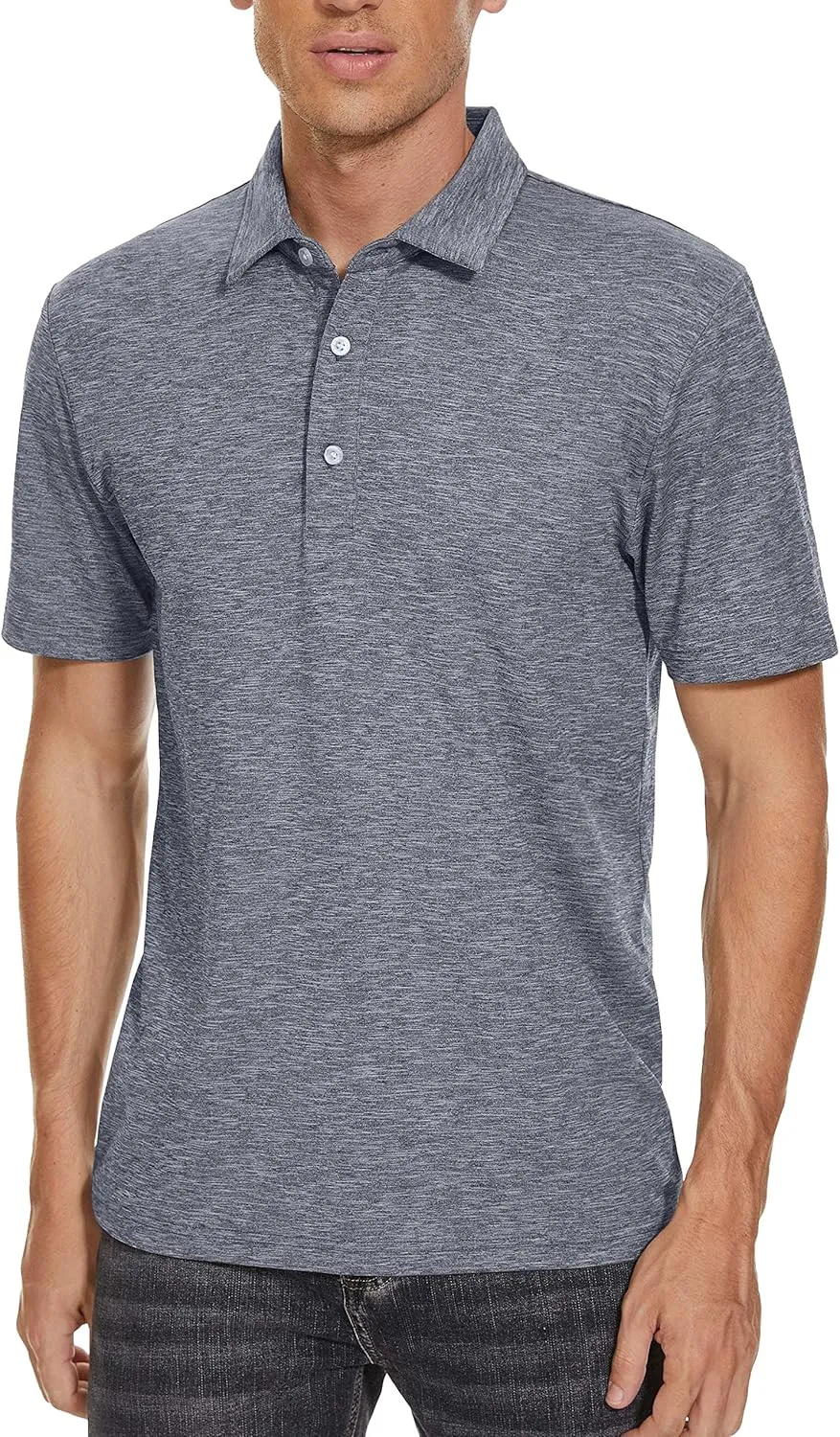 TACVASEN Polo Shirts for Men Short Sleeve Cooling Golf Quick Dry Athletic Shirts Classic Casual T Shirts Stretch Soft