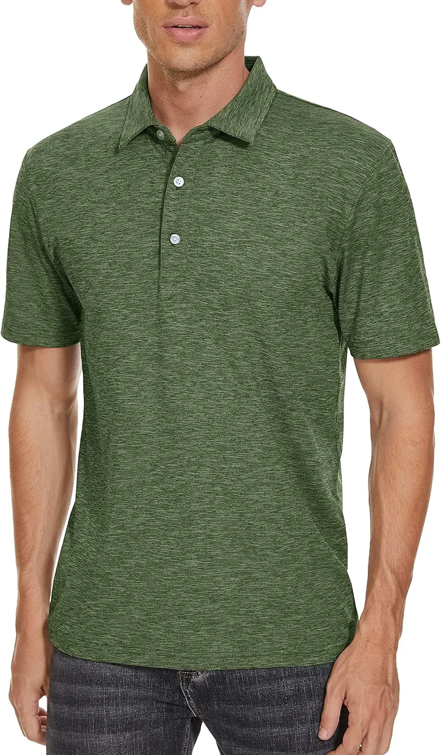 TACVASEN Polo Shirts for Men Short Sleeve Cooling Golf Quick Dry Athletic Shirts Classic Casual T Shirts Stretch Soft