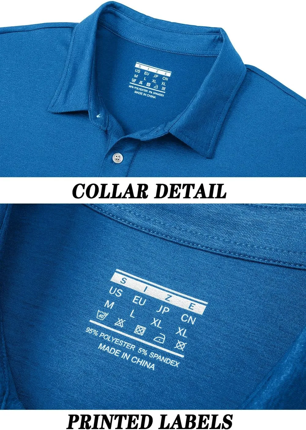 TACVASEN Polo Shirts for Men Short Sleeve Cooling Golf Quick Dry Athletic Shirts Classic Casual T Shirts Stretch Soft