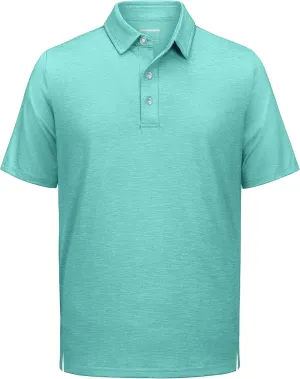 TACVASEN Polo Shirts for Men Short Sleeve Cooling Golf Quick Dry Athletic Shirts Classic Casual T Shirts Stretch Soft
