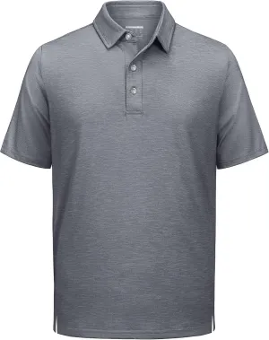 TACVASEN Polo Shirts for Men Short Sleeve Cooling Golf Quick Dry Athletic Shirts Classic Casual T Shirts Stretch Soft