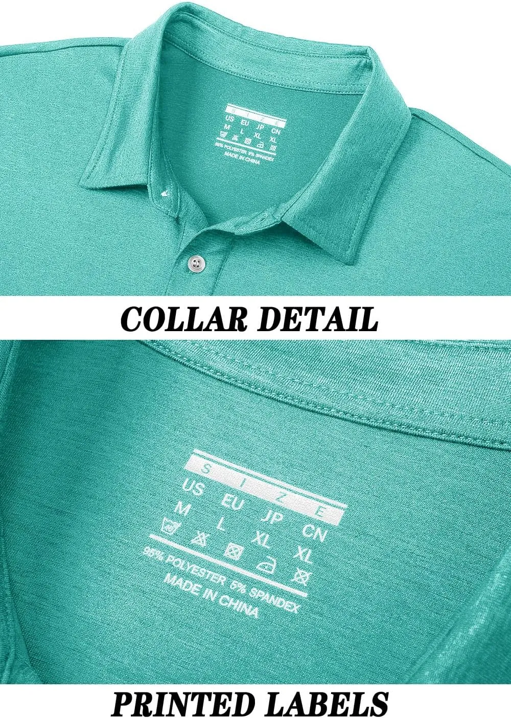 TACVASEN Polo Shirts for Men Short Sleeve Cooling Golf Quick Dry Athletic Shirts Classic Casual T Shirts Stretch Soft