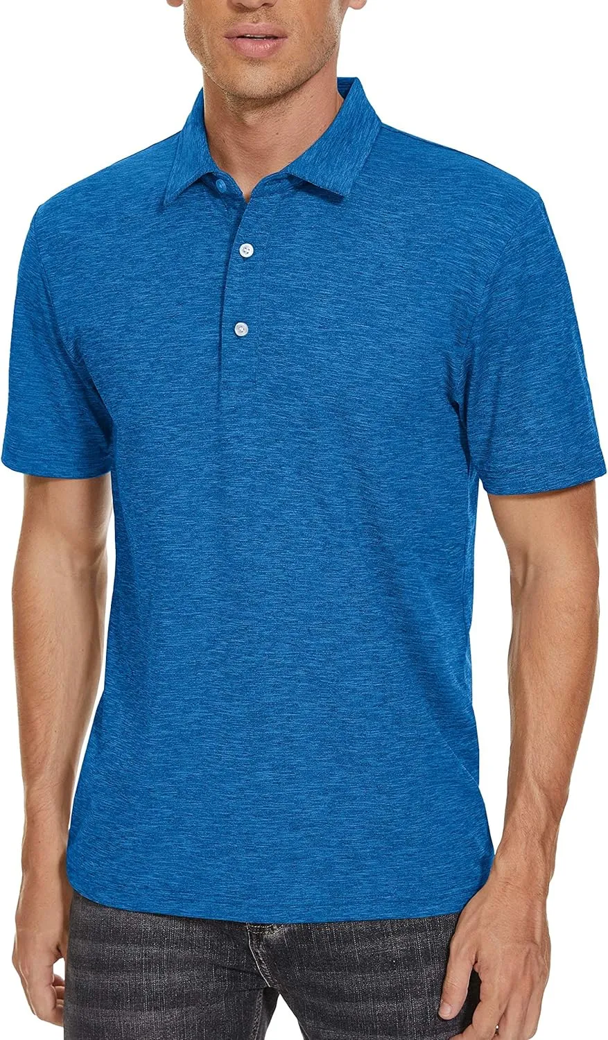 TACVASEN Polo Shirts for Men Short Sleeve Cooling Golf Quick Dry Athletic Shirts Classic Casual T Shirts Stretch Soft